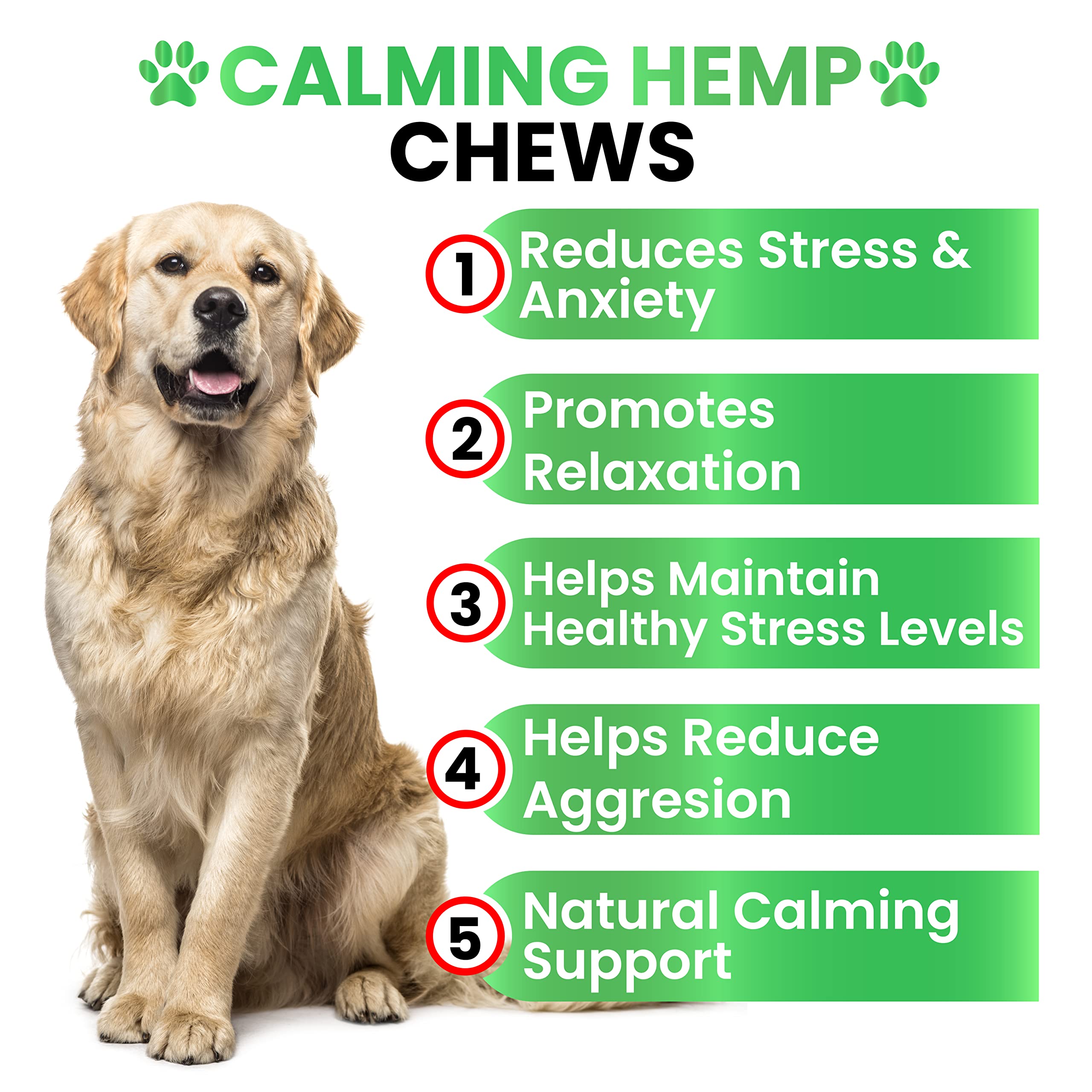 Hemp Calming Chews for Dogs - Dog Calming Chews - 170 Anxiety Relief Treats - Hemp Oil - Dog Calming Treats - Sleep Calming Aid - Advanced Calming Health Joint Support Supplement - Separation, Barking