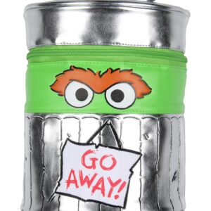 Sesame Street Oscar the Grouch Go Away! Trash Shaped Insulated Lunch Box Bag Tote