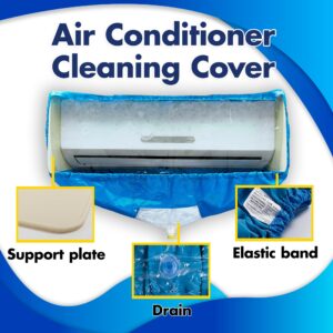 HVAC Guys Mini Split Cleaning Bag Kit | Air Conditioner Cleaning Cover for Mini Split Air Conditioners | AC Cleaning Bag Fits Systems 38in - 48in Long