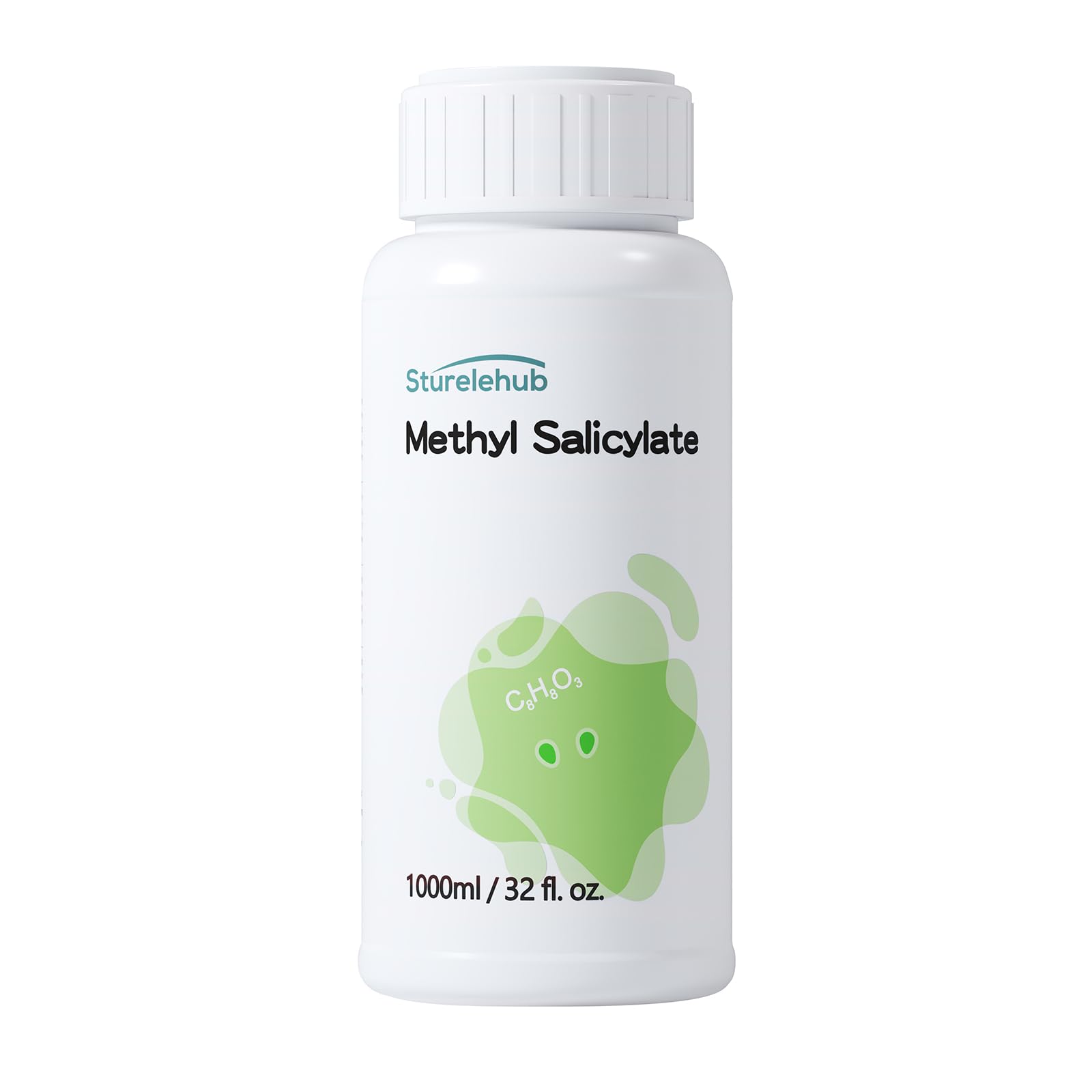 Methyl Salicylate, 1000ml / 32 fl. oz., High Purity Wintergreen Oil, Methyl Salicylate for Softening Hardened Rubber Products