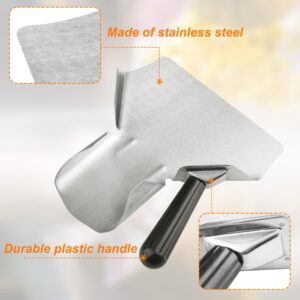 5 PCS Single Handle chips Scoop, Stainless Steel Single Handle French Fry and Popcorn Scoop for Commercial and Personal Use, by GENHAKON.