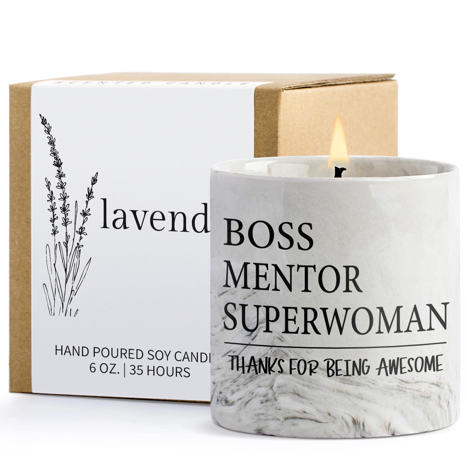 Boss Gifts for Women, Boss Candle Boss Lady Gifts Boss Gifts Boss Appreciation Gifts for Women Boss Lady Office Decor Boss Day Christmas Birthday Gifts Gift for Boss Mentor Manager Superwoman 6oz