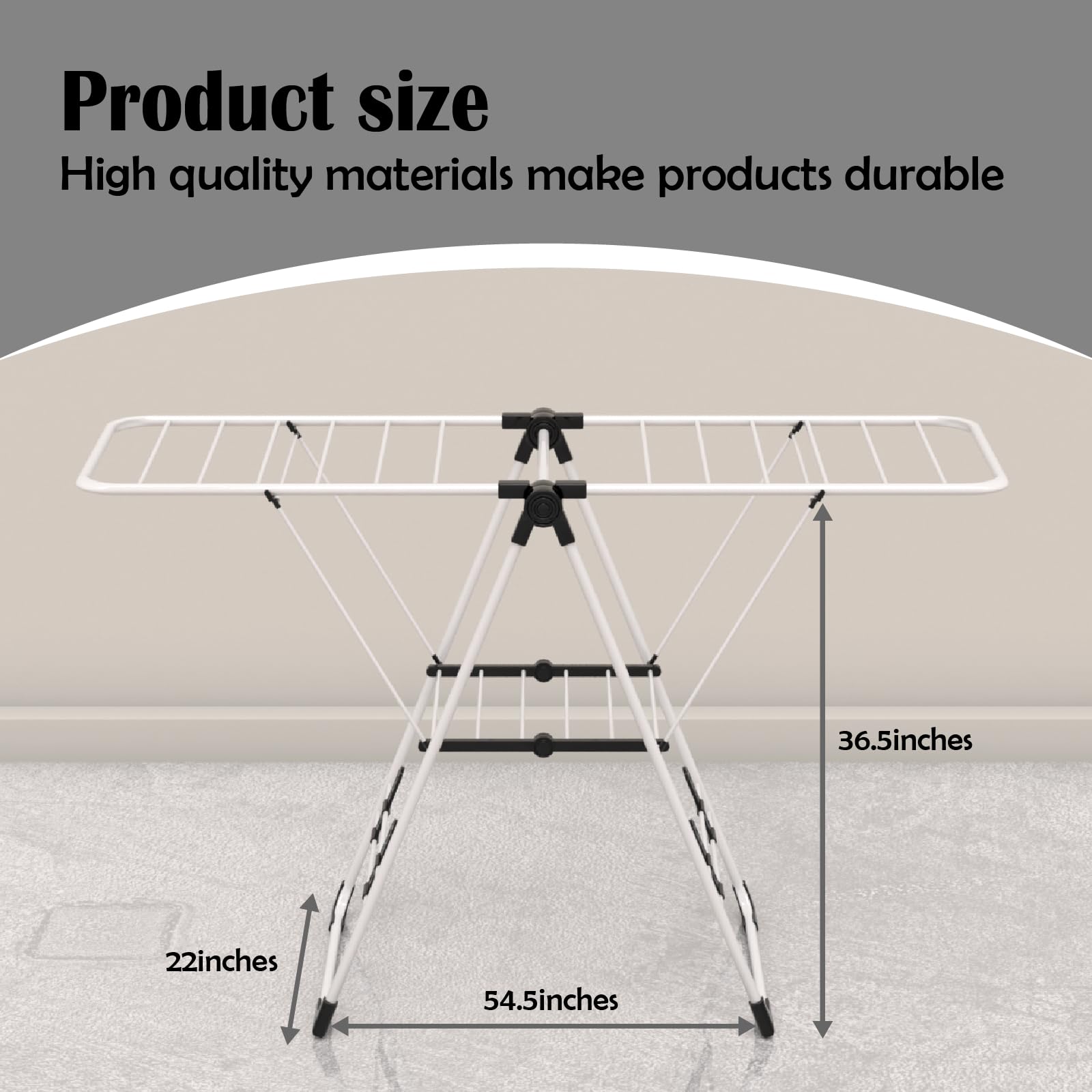 Maomo Premium Double Coat Drying Rack - Efficient and Space-Saving.No Installation Required