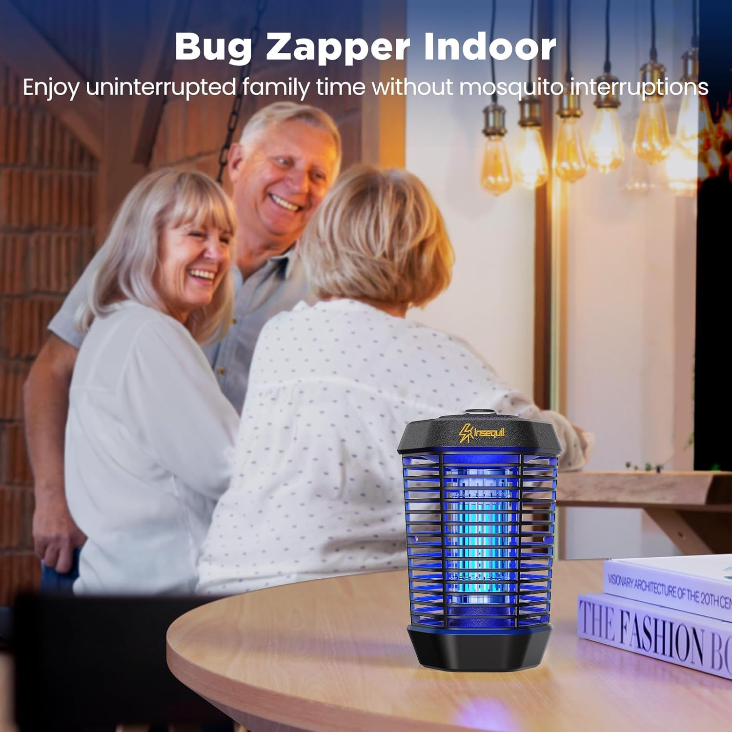 Bug Zapper Outdoor-Mosquito Zapper Outdoor, Fly Zapper Indoor Outdoor Home Garden Patio Backyard