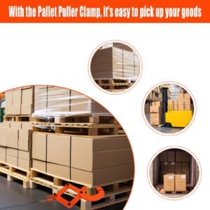 ANLULOAD Pallet Puller Clamp,4409lbs,6.7 Inches Bigger Jaw Opening Pallet Grabber，Easily grips pallets, wood, etc.