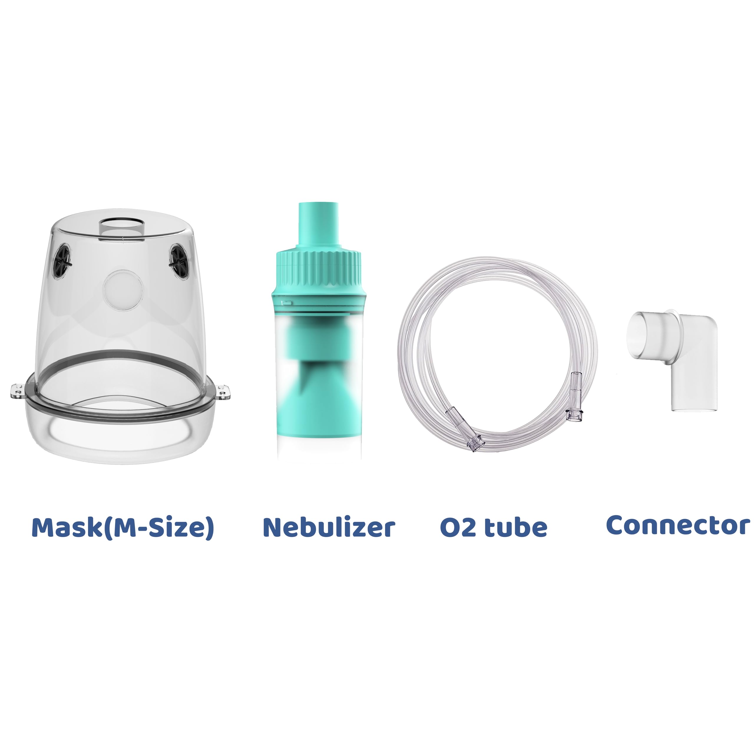 Lying Down Nebulizer Cup and Inhaler Mask for Cats and Small Dogs, Oxygen Mask for Pets (No Nebulizer Device) (M)