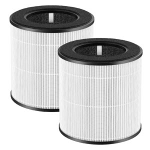 d10 replacement filter compatible with tailulu d10 hepa air purifier, 3-in-1 h13 grade true hepa replacement filter, 360 rotating d10 filter, 2 pack