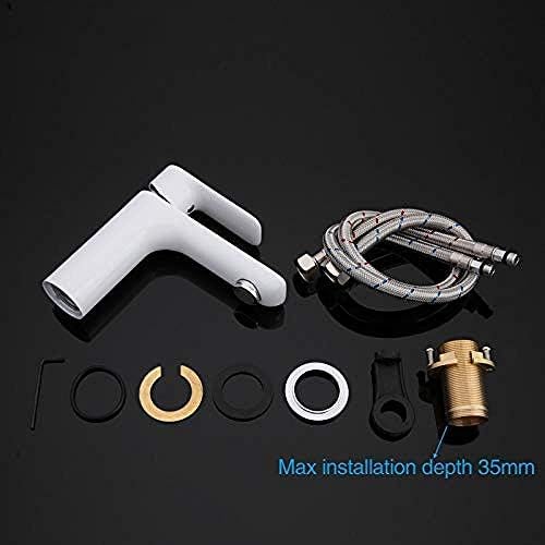 Kitchen Taps Kitchen Tap Kitchen Faucet New White Brass Bathroom Basin Faucet Hot And Cold Water Faucets Mixer Tap Sink Faucet Bath Sink Vanity Faucet