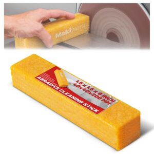 8" x 1-1/2" x 1-1/2" abrasive cleaning eraser stick for sanding belts sanding discs paper skateboards - natural rubber eraser stick