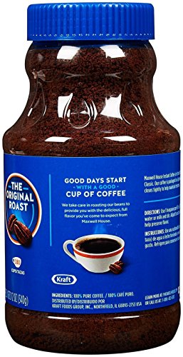 Maxwell House Instant Coffee Powder, 12 Ounces Rich, Full-Bodied Flavor With Golden Ss Spoon, Coffee Powder Mix Versatile, Quick Preparation, Long-Lasting Freshness [Pack Of 2]