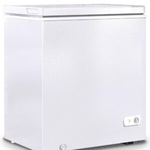 Muhub 10.0 Cu.Ft Deep Freezer with Removable Basket,Top Opening Chest Freezer, 10.0 Cubic Feet Large Freezer, Low noise，Adjustable Temperature（10.0 Cu.Ft)