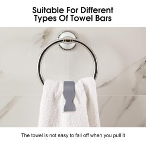 Towel Clips for Kitchen (4 Pack) Keeps Towel from Falling，Stove Towel Clip，Dishwasher Towel Clip，Stove Towel Clip，Oven Towel Clip，Refrigerator Towel Clip，No More Towels on The Floor