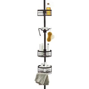 utopia alley rust-resistant tension pole shower caddy, 3 shelves (oil rubbed bronze)