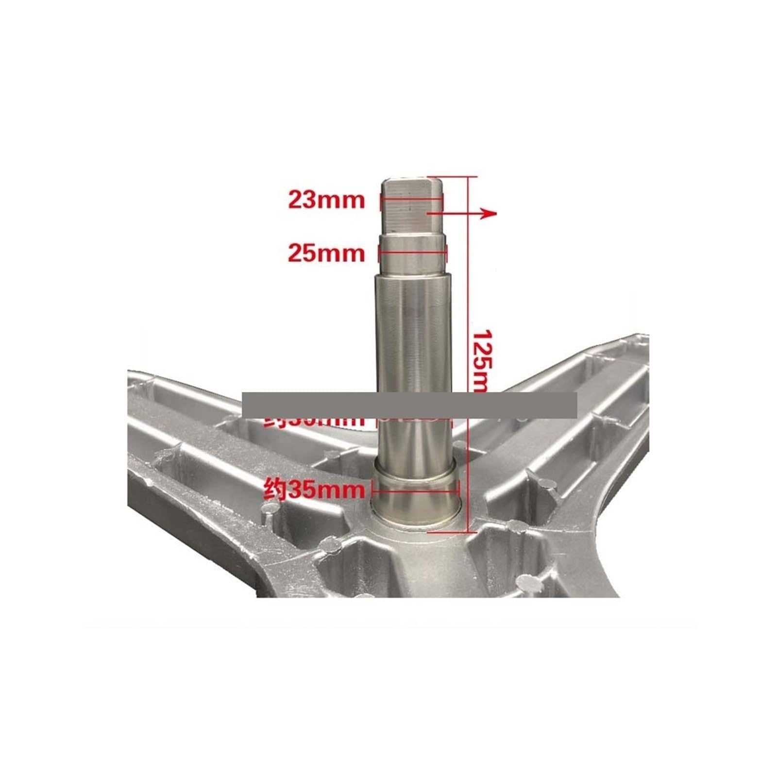 LCHONGMING Compatible for Samsung，Washing Machine Three Foot Frame Flange Shaft， DC97-14369G DC97-14370H DC97-14370E/H(Dc97-14370 E H)