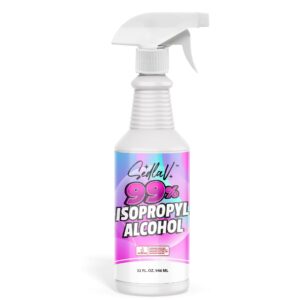 sedlav isopropyl alcohol 99% spray 32 fl oz spray bottle rubbing alcohol sprayer 99 percent isopropyl alcohol spray technical use (1)