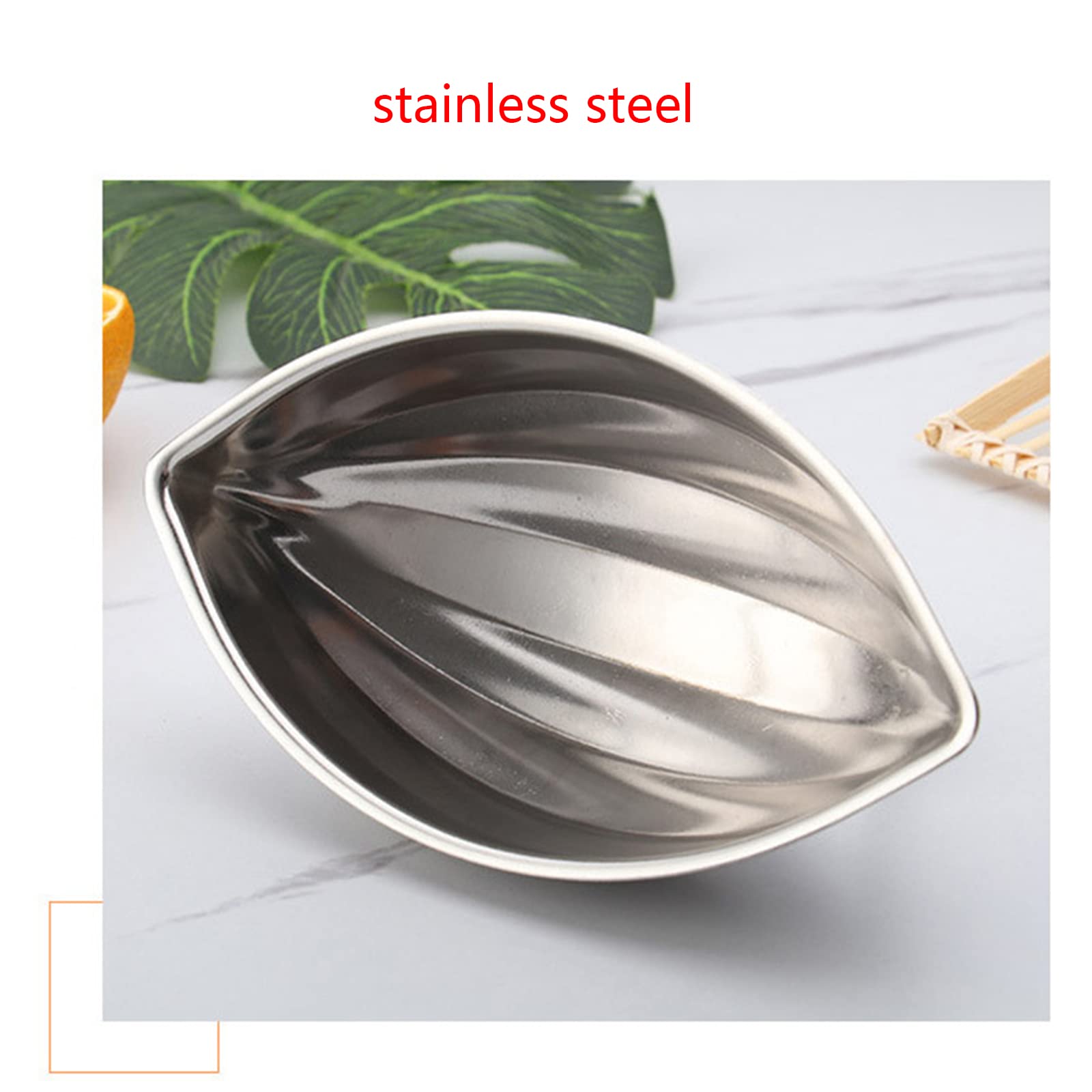 EINCORN Omelette Rice Moulds Omurice Mould Tamagoyaki Molds Restaurant Papaya/Flower Shaped Stainless Steel Material for Kitchen, as the picture shows