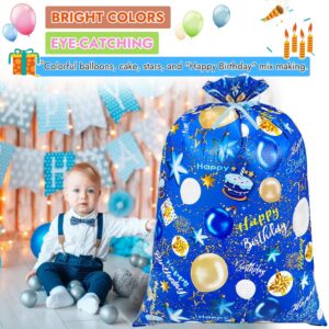 Shintop Large Birthday Gift Bag, 36x56inch Big Gift Sack Extra Large Plastic Gift Wrap Bag Jumbo for Huge Gifts Weird Shaped Presents (Blue 1pack)