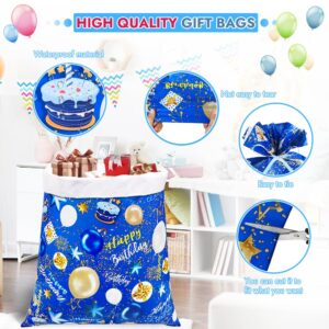 Shintop Large Birthday Gift Bag, 36x56inch Big Gift Sack Extra Large Plastic Gift Wrap Bag Jumbo for Huge Gifts Weird Shaped Presents (Blue 1pack)