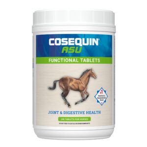 cosequin asu joint & digestive health functional tablets for horses, 240 tablets