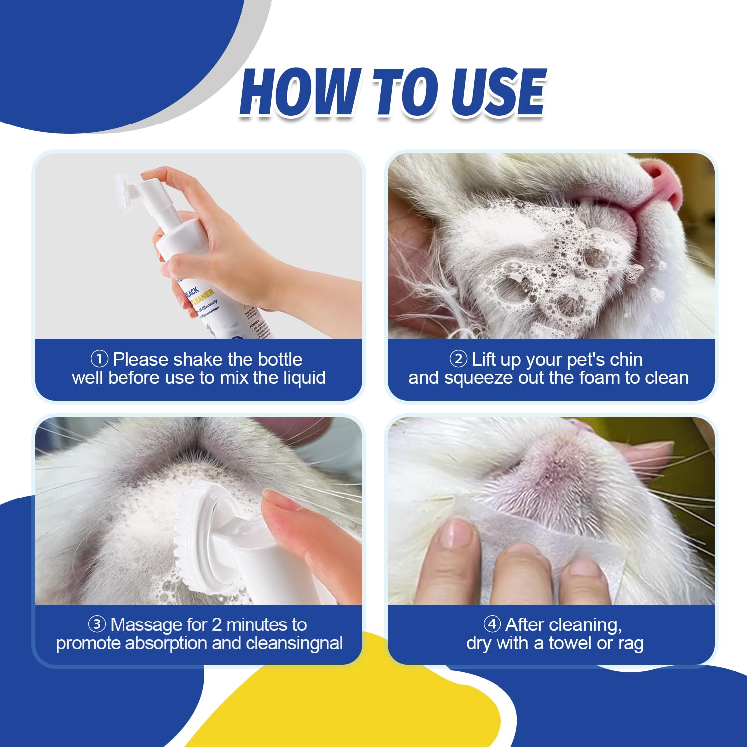 Ninibabie Cat Black Seed Cleaner,Remove Cat Chin Blackheads,Cat Acne Chin Treatment,2-in-1 Wash and Brush,Cruelty-Free and Freshness 5.07 fl.oz