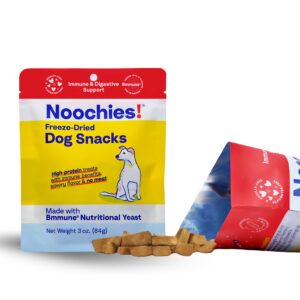 Noochies! High-Protein Freeze-Dried Dog Snacks with Bmmune - Grain-Free, Healthy, Hypoallergenic Dog Treats - Natural Snacks for Dogs (3 Ounce (Pack of 1))