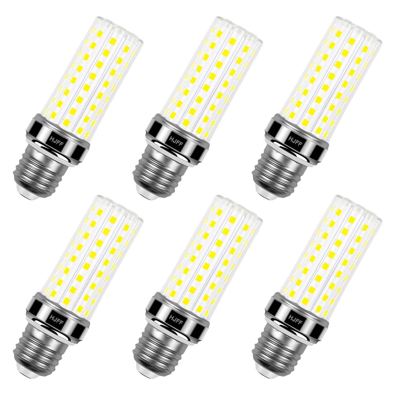 6 Pack LED Corn Light Bulb 200w Equivalent 2500 Lumen 5000K Cool Daylight White 20W E26/E27 Base Ceiling Fan Led Light Bulb for Home Garage Warehouse Indoor Outdoor Led Corn Bulb