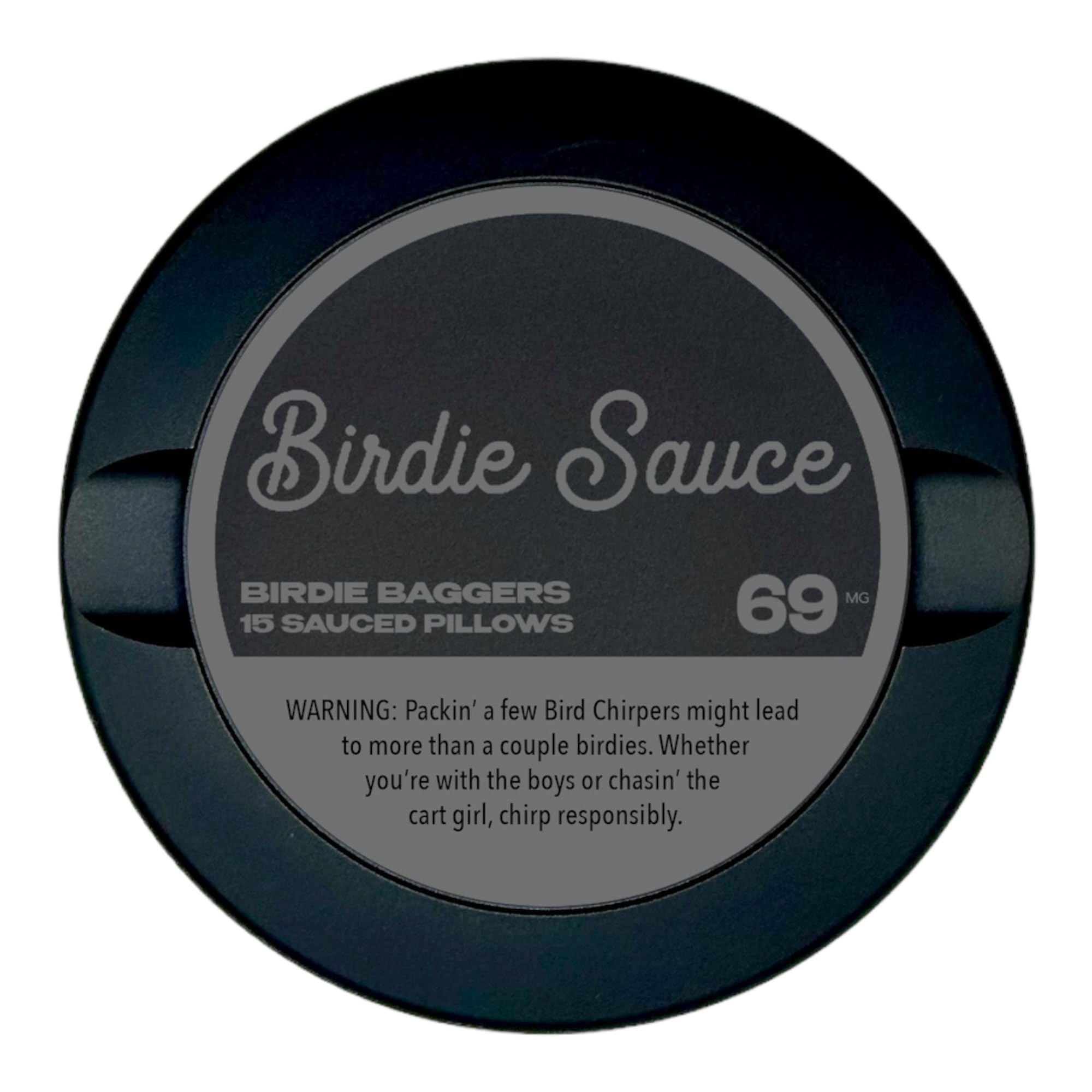 Edition 013: Birdie Sauce | Snus Can | Snus Container | Zyn Metal Can | Metal Zyn Container | Zyn Holder | Metal Snus Container | Smell Proof Container | Aluminum Zyn Container (Black)