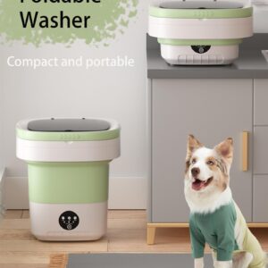 Mini Portable Washing Machine – Mini Washing Machine with 13L Large Capacity, Mini Portable washer with 2 wool dryer balls, Foldable small washing machine for underwear,socks, baby/pet clothes