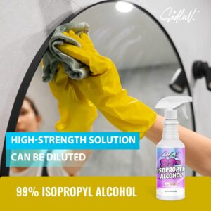 SEDLAV Isopropyl Alcohol 99% Spray 32 Fl Oz Spray Bottle Rubbing Alcohol Sprayer 99 Percent Isopropyl Alcohol Spray Technical Use (1)