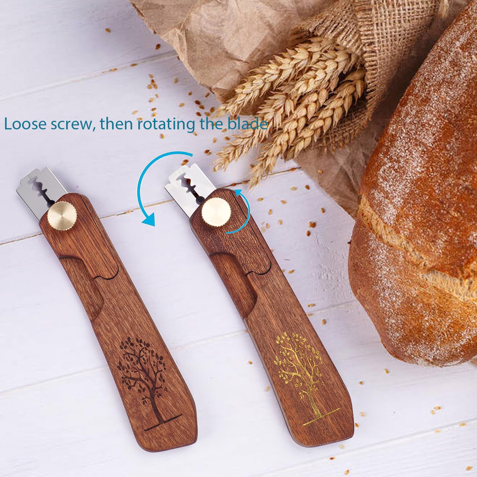 Uprichya Bread Lame Sourdough Scorer Tool,Bread Scorer Tool for Sourdough, Sourdough Knife Scorer, Bread Razor for Homemade Bread