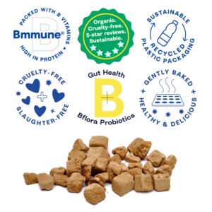 Noochies! Sustainable High-Protein Freeze-Dried Cat Treats - Meat-Free, B Vitamins, Fiber, Natural, Grain-Free - Supports Gut Health, Immune System - Proprietary Bmmune Formula (1 Pack)