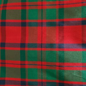 Generic Ribbon Taffeta Holiday Plaid - Hunter Green, Red, Blue - Christmas Tartan Fabric 58"" by The Yard, TAFFHGP01