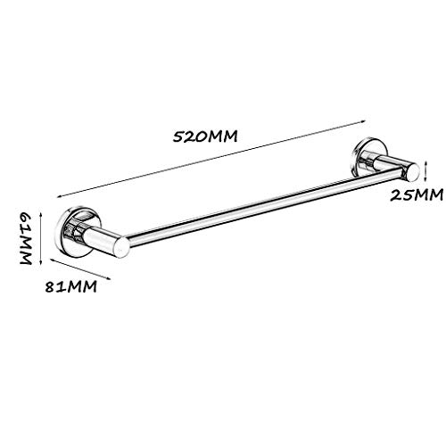 Towel Rack Towel Rails 304 Stainless Steel Towel Bar Polished Finish Wall Mounted Towel Rails for Bathroom Or Kitchen Bath Towel Shelf (42cm)(52cm)