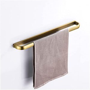 bathroom rack towel rail rack rose gold towel bar brass wall mounted kitchen bathroom single towel rail rack bathtowel shelf hanger bronze for kitchen bathroom decor (chrome)(bronze)