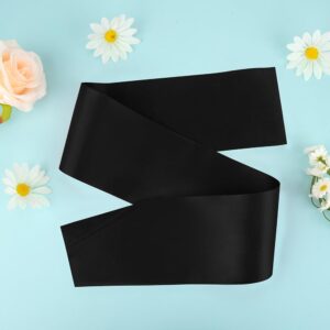 Black Sash Blank Sash 4pcs Black Birthday Sash Black Birthday Queen Sash Senior Sashes Mommy To Be Sash Miss Halloween Sash For Senior Night, Graduation, Diy, Beauty Pageant, Make Your Own Sash