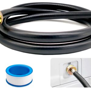 Leakproof Dehumidifier Drain Hose 3/4 Inch FHT Connection Brass Interface to Prevent Water Leakage 5 Feet Thickened Dehumidifier Hose with Rustproof Durable Connector Fits for Most of Dehumidifiers