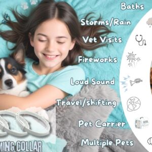 Calming Collars for Dogs, Dog Anxiety Relief, Calming for Dogs, Anxiety Collar for Dogs, Anti Anxiety for Dogs, Pheromone Collar for Dogs, DAP Collar for Dogs, Dog Stress and Anxiety Relief