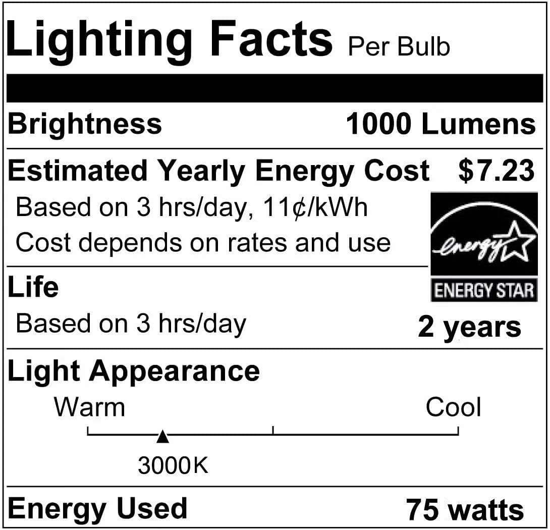 Vinaco Par30 Short Neck, 6pcs PAR30 75W 120V Light Bulbs, Dimmable. Premium Quality for Long Lasting Life, E26 Base, 3000K Warm White, par30 Flood Light Great for Accent Lighting, Tracking Light