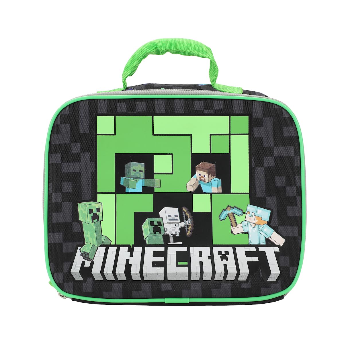 Minecraft Creeper 4-Piece Lunch Kit (Including Allergy Alert Tag)