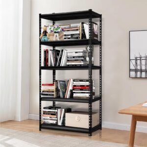 PACHIRA E-Commerce 72" H Metal Shelves for Storage 31" W x 16.5" D x 72" H, 5 Tier Adjustable Shelving Unit Kitchen Office Storage Rack Basement Utility Shelf