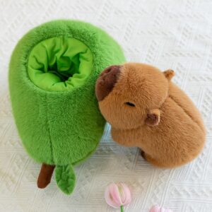 Nohito Cute Large Avocado Capybara Plush Toy 13.7'' Realistic Capybara Stuffed Animal Kawaii Soft Stuffed Capybara Avocado Food Plushie Pillow Doll Toys