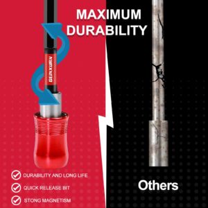 Geinxurn 12” Impact Screwdriver Bit Holders, 3PCS Magnetic Extension Quick-Change Socket Drill Bit Holder Cr-V SteelHex Shank Quick Release Drill Bit Guide