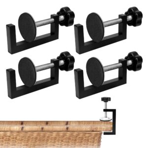 4 pcs adjustable patio furniture clips outdoor furniture clips for wicker sectional black sofa rattan furniture clamps couch connectors for keeping furniture together