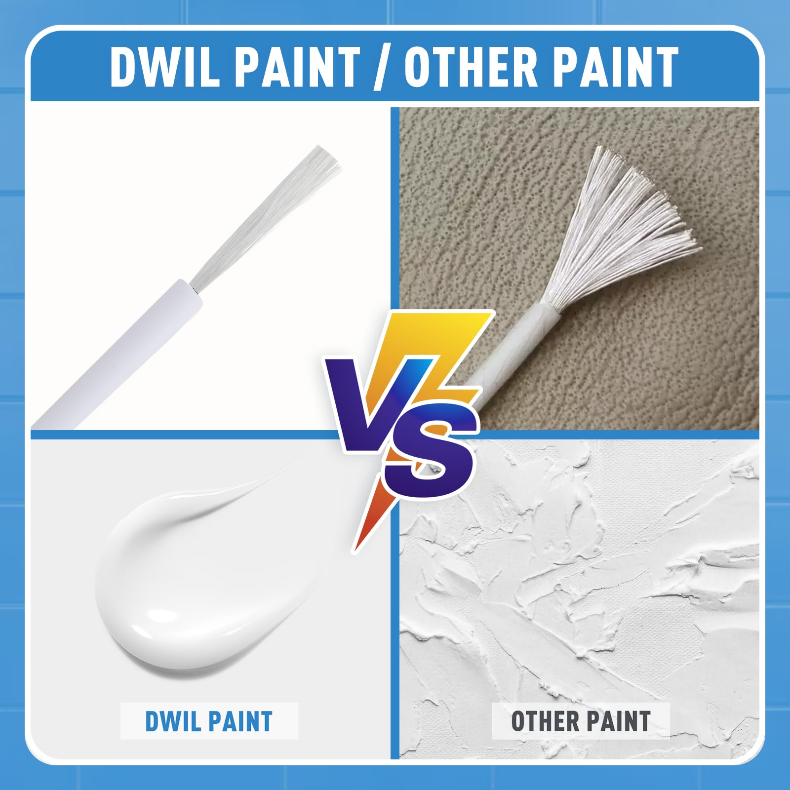 DWIL Tub and Tile Paint, White Paint for Bathtub, White Touch Up Paint Pen for Chips, Scratches, Cracks and Spots on Tile, Porcelain Repair Kit for Bathroom, Tubs, Enamel, Sinks and Toilets Surfaces, 1.5 Fl Oz(Semi White)