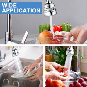 Kitchen Faucet Sprayer Attachment, Movable Faucet Extender with 4 Spray Modes, 360° Rotatable Sink Faucet Head, Anti-Splash Tap Booster Shower and Water Saving Faucet for Kitchen-Long