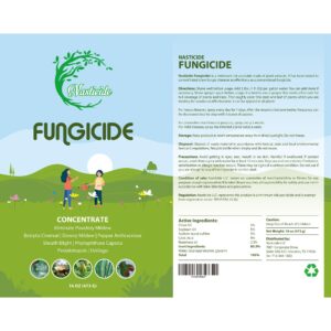 Nasticide Fungicide Made of Plant extracts, Natural Fungicide for Plants, Pesticide Concentrate Spray, Organic Disease Control Fungicide for Lawns, 8oz