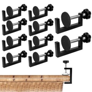 10 pcs adjustable patio furniture clips outdoor furniture clips for wicker sectional black sofa rattan furniture clamps couch connectors for keeping furniture together