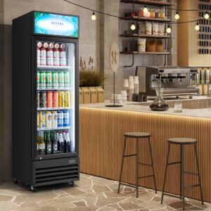 BODEGACOOLER commercial refrigerators glass door, 9 cu.ft commercial beverage refrigerator, glass door display refrigerator for beer,bar,drink, commercial merchandiser refrigerator, commercial fridge.