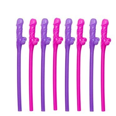 12 pcs Bachelorette Party Straws Hen Straws Naughty, Willy Pennis Straws, Straws For Naughty Bridal Shower Drinking Games, Crazy Straws Bride, Hen Party Favors, Funny Drinking Straws