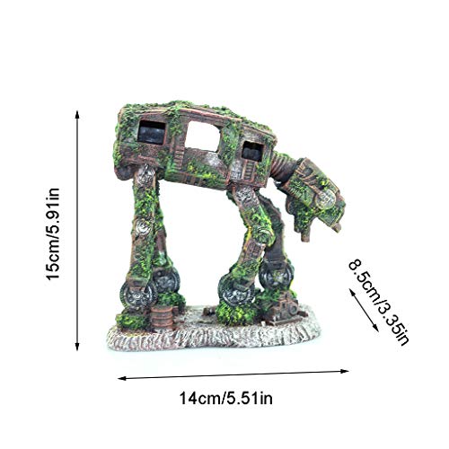 Aquarium Resin Cave Robot Dog Decoration House Fish For Accessories For Shrimp